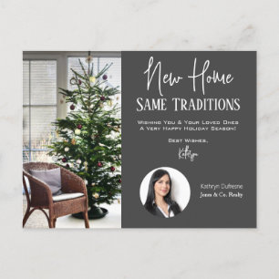Realtor New Zuhause Holiday Greetings Postcard Postkarte