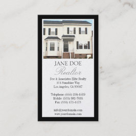 Realtor-Platin-Foto-Skript-Grenze Visitenkarte