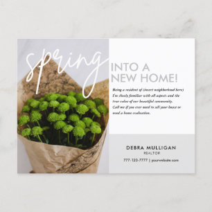 Realtor Postcard - Real Anwesen Spring Marketing Postkarte