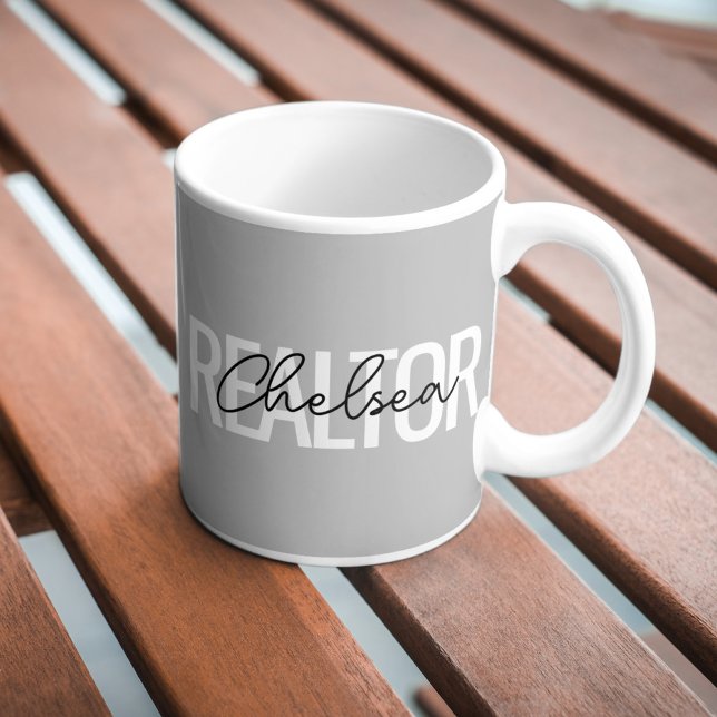Realtor Real Anwesen Agent Personalisiert Name Kaffeetasse (Von Creator hochgeladen)