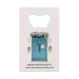 Realtor Real Anwesen Agent Promotion oder Giveaway Geldbeutel Flaschenöffner