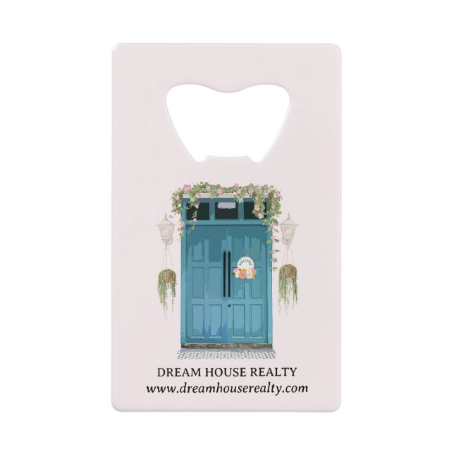 Realtor Real Anwesen Agent Promotion oder Giveaway Geldbeutel Flaschenöffner (Vorderseite)