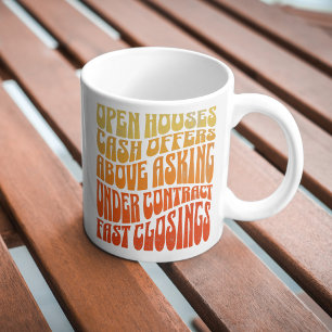 Realtor Real Anwesen Favorites Groovy Retro Boho Kaffeetasse