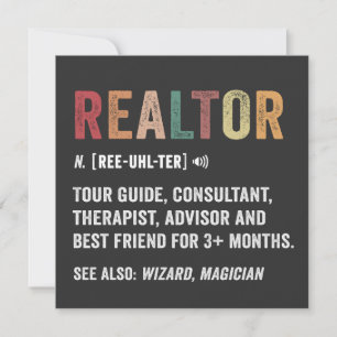 Realtor Real Anwesen Funny Quote Card