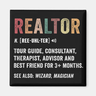 Realtor Real Anwesen Funny Quote Card Magnet