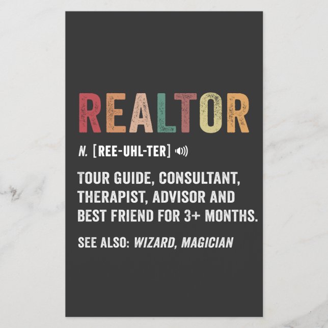 Realtor Real Anwesen Funny Quote Flyer (Vorne)