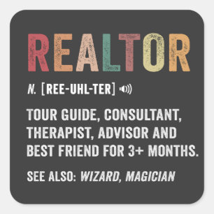 Realtor Real Anwesen Funny Quote Sticker