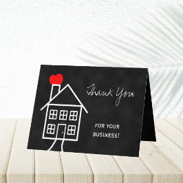 Realtor Thank You Note Card Dankeskarte