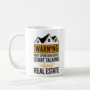 Realtor-Warnung könnte beginnen, über wirkliche Kaffeetasse