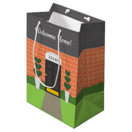 Realtor Welcome Zuhause Brick New Zuhause Gift Bag Mittlere Geschenktüte