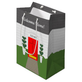 Realtor Welcome Zuhause Niedlich New Zuhause Gift Mittlere Geschenktüte