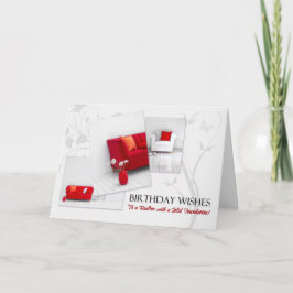 Realtor's Birthday Fun Red White Zuhause Interior Karte