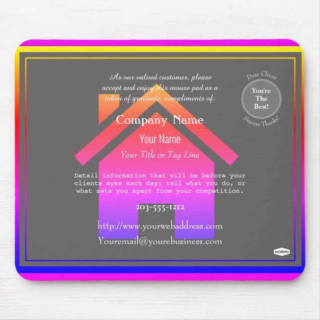 Realtors Promotional Mouse Pad - HAMbyWG Mousepad (Vorne)