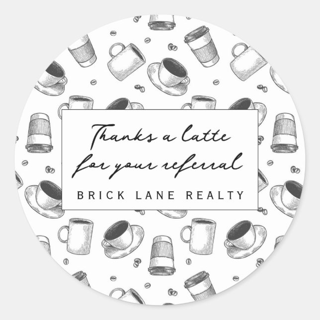 Realty dank eines neuen Referendums Runder Aufkleber (Vorderseite)