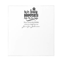 Realty We Buy Houses Real Anwesen Notepad