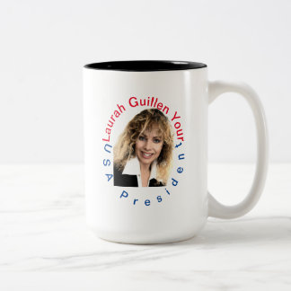 #REALUSAPRESIDENTLAURAHGUILLEN ZWEIFARBIGE TASSE