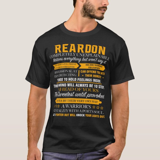 REARDON völlig unerklärlich T-Shirt (Vorderseite)