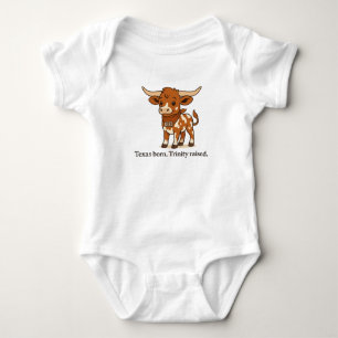 Reb den Longhorn - Texas Geboren. Trinity Raised Baby Strampler