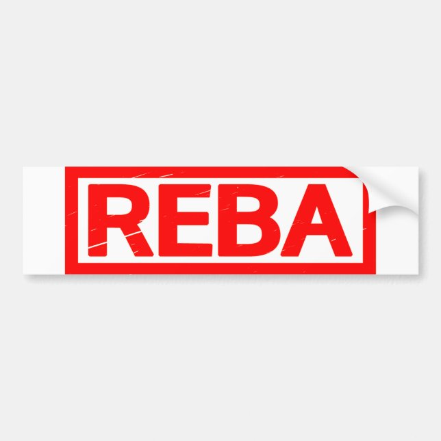 Reba Briefmarke Autoaufkleber (Vorne)