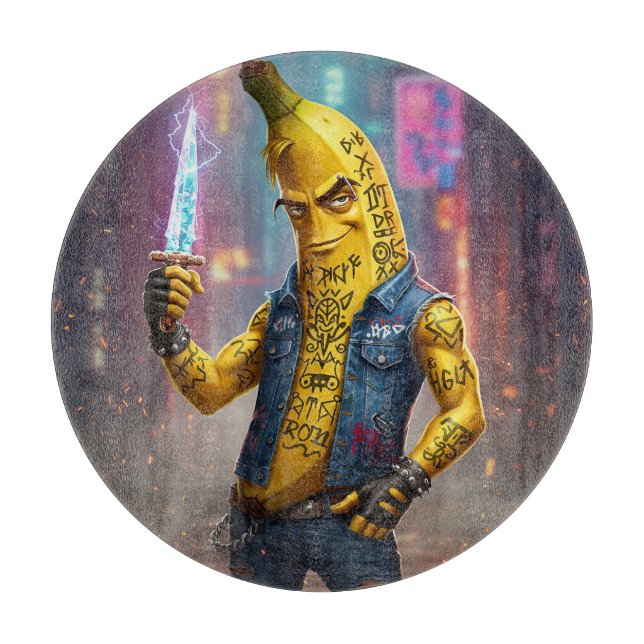 Rebbel Banana Schneidebrett (Vorderseite)