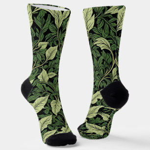 Rebcluster in Grünschattierungen Socken