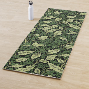 Rebcluster in Grünschattierungen Yogamatte