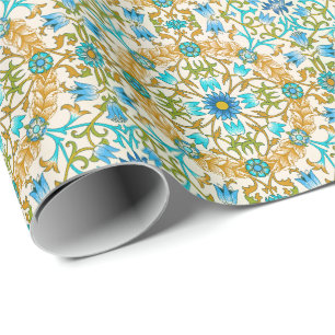 Rebe von William Morris, Vintage Textilkunst Geschenkpapier