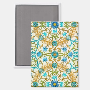 Rebe von William Morris, Vintage Textilkunst Magnet