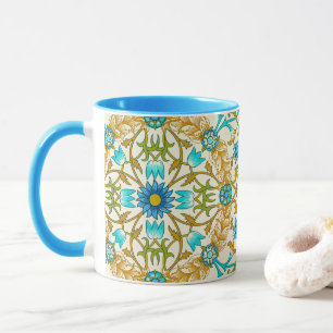 Rebe von William Morris, Vintage Textilkunst Tasse