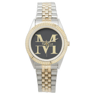 Rebeca Merlusca Oversized Zwei-Tone-Armband Watch Armbanduhr