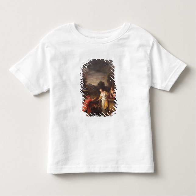 Rebecca am Brunnen Kleinkind T-shirt (Vorderseite)