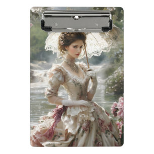 Rebecca an der Mini-Zwischenablage Mini Klemmbrett