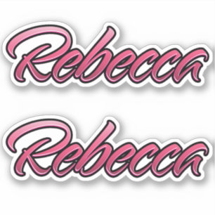 Rebecca faded pink Aufkleber Sticker Stickerset