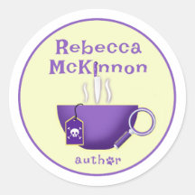 Rebecca McKinnon Mystery Author Logo-Sticker