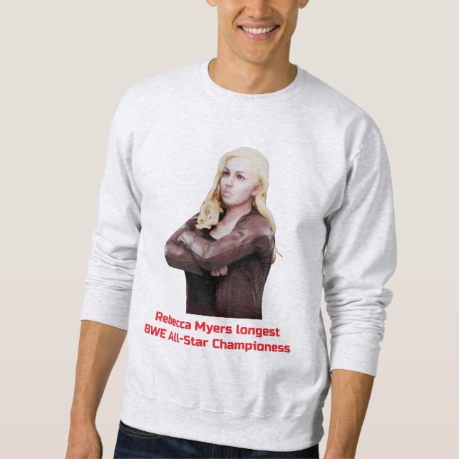 Rebecca Myers longest BWE All-Star Championess Sweatshirt (Vorderseite)