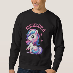 Rebecca Niedlich Unicorn Design für Mädchen Sweatshirt
