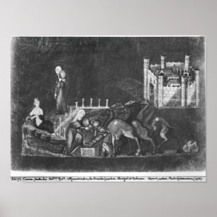 Rebecca und Eliezer am Brunnen Poster