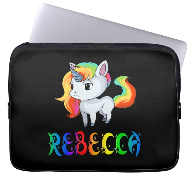Rebecca Unicorn Laptopschutzhülle (Vorderseite)