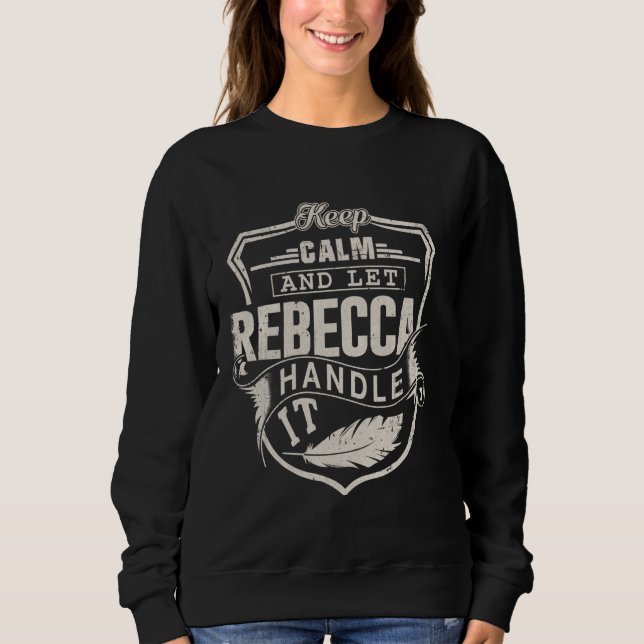 Rebecca Vorname Shirt Rebecca Name Geburtstag (Vorderseite)