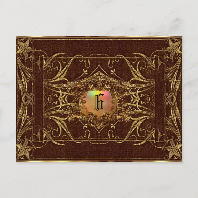 Rebeckae Corgi Viktorianisch Postkarte (Vorderseite)