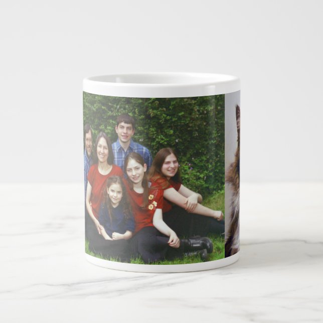 Rebekahs Familie und Handschuhe Jumbo-Tasse (Vorderseite)