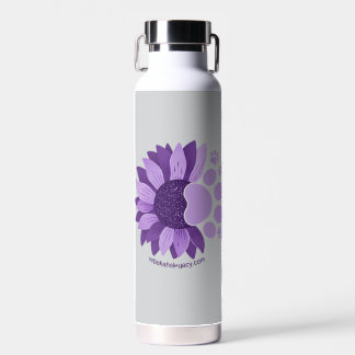 Rebekahs Vermächtnis Lavendel Sonnenblume Pfote Trinkflasche