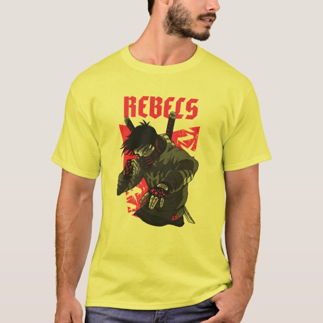 Rebel Anime Men T - Shirt (Vorderseite)