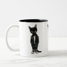 Rebel Cat Mug – Moody, Snarky & Dressed to Sass