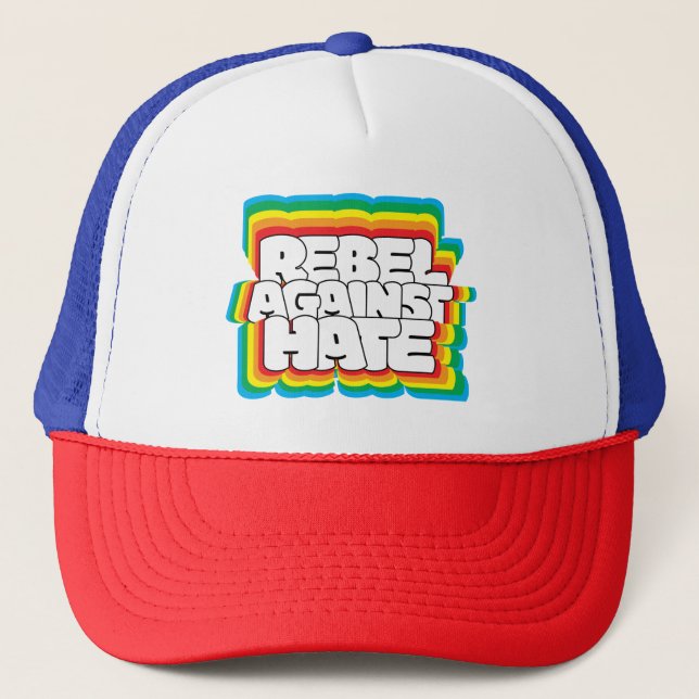 REBEL GEGEN HASS TRUCKERKAPPE (Vorderseite)