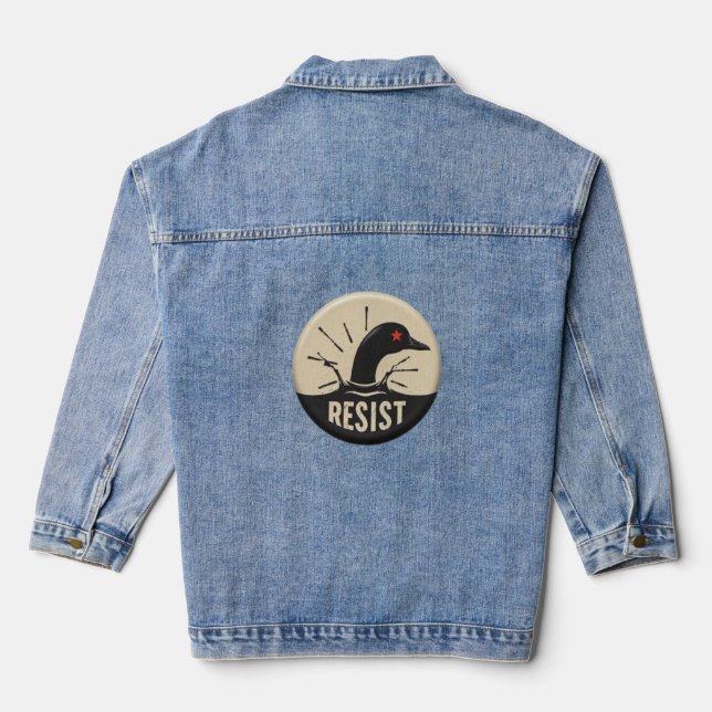 Rebel Loon Kopfsprung – Resist-Abzeichen Jeansjacke (Rückseite)