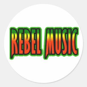 Rebel Music Runder Aufkleber