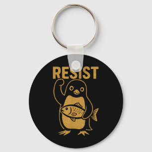 Rebel Penguin gegen Trumpf gegen Hi Schlüsselanhänger