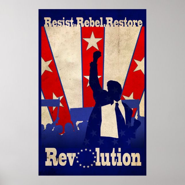 Rebel Restore Revolution Poster (groß) (Vorne)