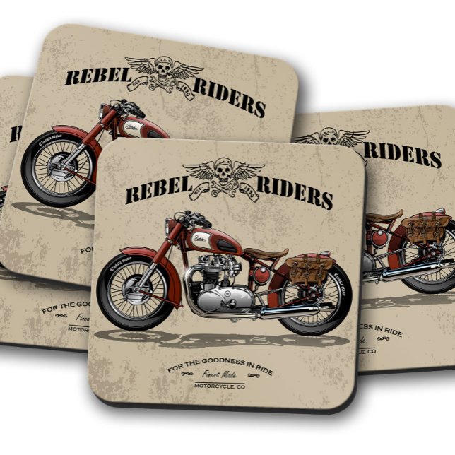 Rebel Rider Bike Untersetzer | Motorrad-Untersetze (Von Creator hochgeladen)